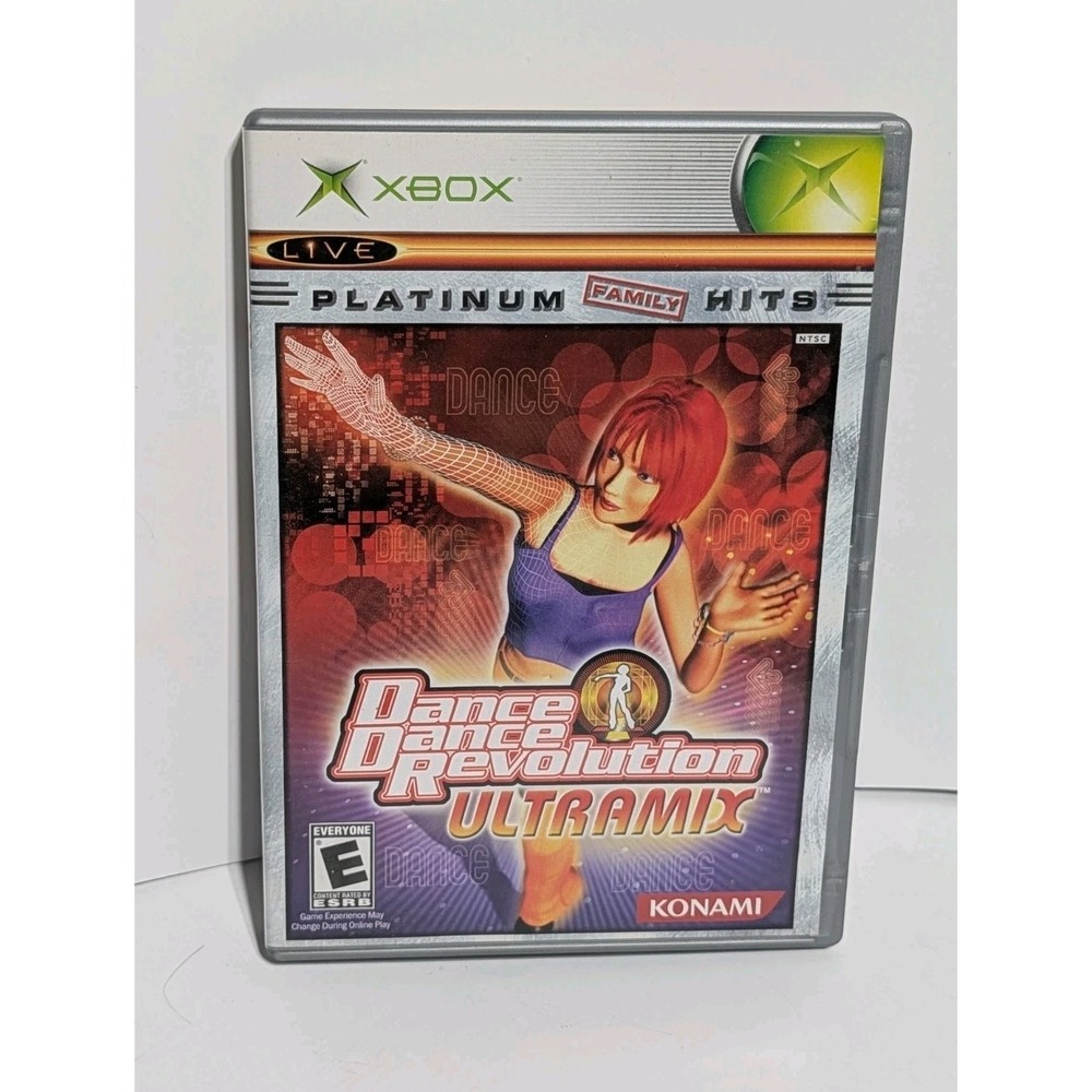 Dance Dance Revolution Ultramix Xbox Platinum Family Hits CIB DDR